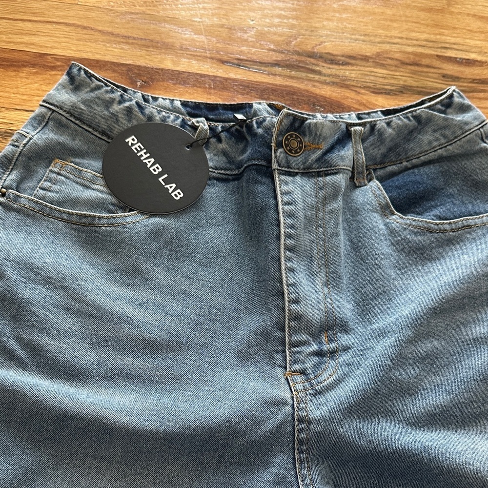 Rehab Lab Light Blue Relaxed Jeans - Picture 6 of 6